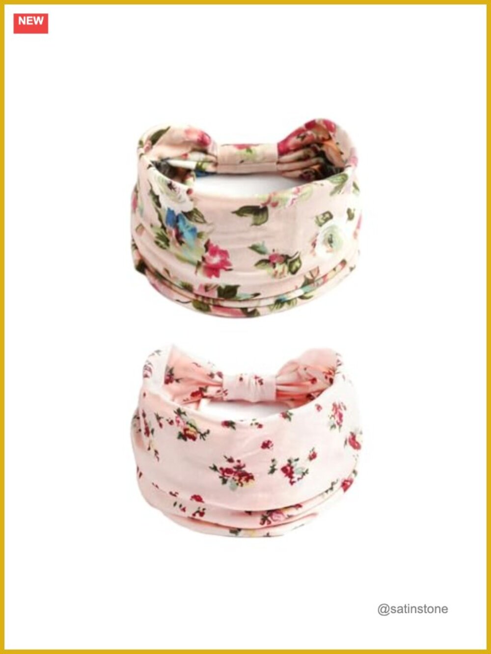 Boho Wide Turban Headband Knoted Elastic Polyester Spandex Hair Accessories